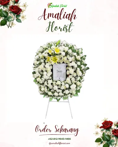 Krans Bunga Duka Cita di Plumutan