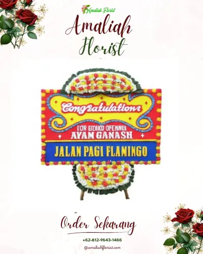 Bunga Papan Congratulation di Plumutan